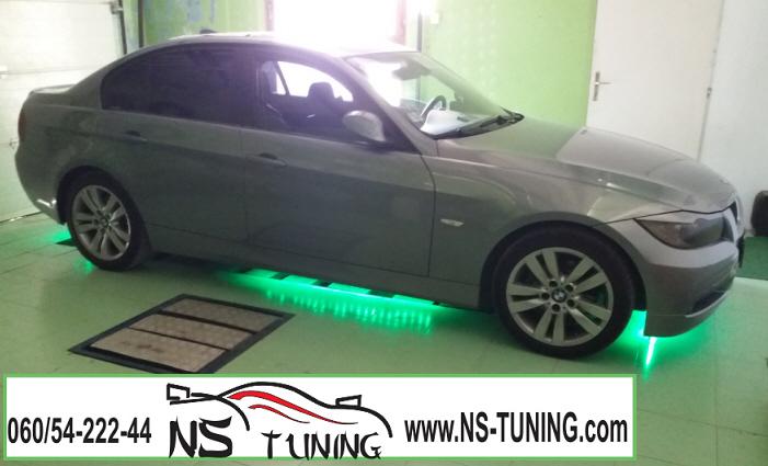 bmw e90 neonke ispod auta led zelena sa daljinskim
